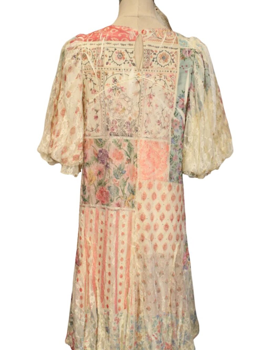 Origami Meadow Dream Boutique Cream Dress - Size Large - Picture 3 of 3